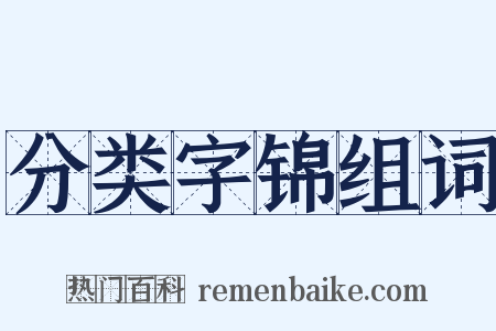 分类字锦组词是什么意思的图片